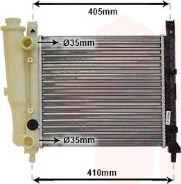 Van Wezel 17002076 - Radiators, Motora dzesēšanas sistēma www.autospares.lv