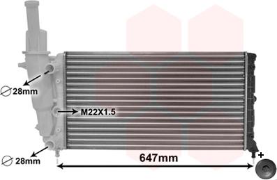 Van Wezel 17002140 - Radiators, Motora dzesēšanas sistēma www.autospares.lv