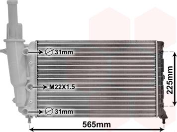 Van Wezel 17002139 - Radiators, Motora dzesēšanas sistēma www.autospares.lv