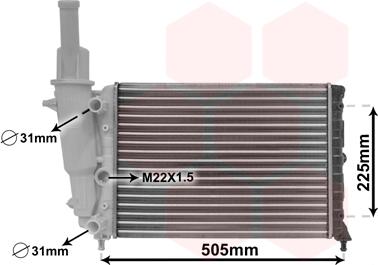 Van Wezel 17002138 - Radiators, Motora dzesēšanas sistēma www.autospares.lv