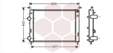 Van Wezel 17002336 - Radiators, Motora dzesēšanas sistēma www.autospares.lv