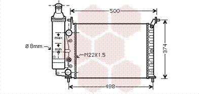 Van Wezel 17002323 - Radiators, Motora dzesēšanas sistēma www.autospares.lv