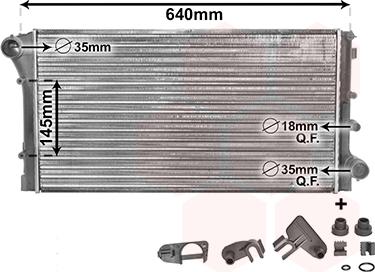 Van Wezel 17002295 - Radiators, Motora dzesēšanas sistēma www.autospares.lv