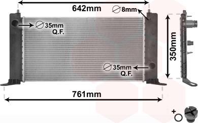 Van Wezel 17002243 - Radiators, Motora dzesēšanas sistēma www.autospares.lv