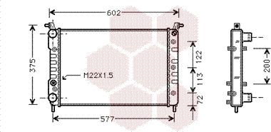 Van Wezel 17002224 - Radiators, Motora dzesēšanas sistēma www.autospares.lv