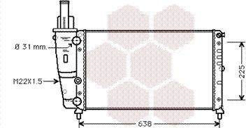 Van Wezel 17002228 - Radiators, Motora dzesēšanas sistēma www.autospares.lv