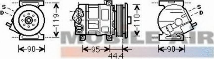 Van Wezel 1700K394 - Kompresors, Gaisa kond. sistēma autospares.lv