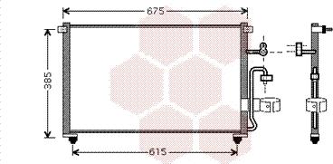 Van Wezel 81005063 - Kondensators, Gaisa kond. sistēma www.autospares.lv