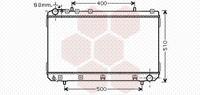 Van Wezel 81002070 - Radiators, Motora dzesēšanas sistēma autospares.lv