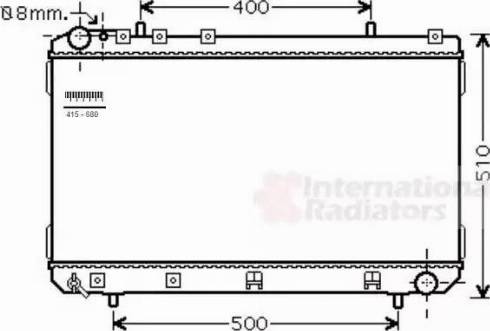 Van Wezel 81002109 - Radiators, Motora dzesēšanas sistēma autospares.lv