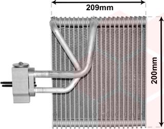 Van Wezel 8100V045 - Iztvaikotājs, Gaisa kondicionēšanas sistēma www.autospares.lv