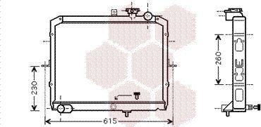 Van Wezel 83002036 - Radiators, Motora dzesēšanas sistēma www.autospares.lv