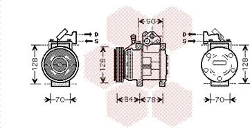 Van Wezel 8300K052 - Kompresors, Gaisa kond. sistēma autospares.lv