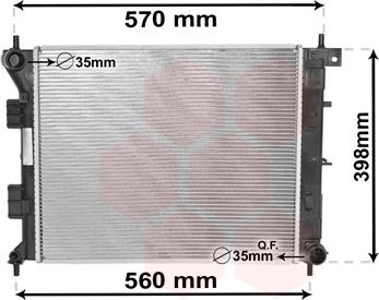 Van Wezel 82002338 - Radiators, Motora dzesēšanas sistēma www.autospares.lv