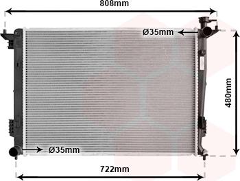 Van Wezel 82002285 - Radiators, Motora dzesēšanas sistēma www.autospares.lv