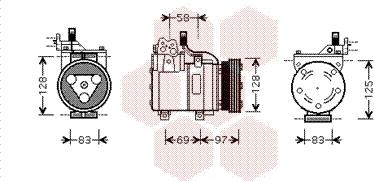 Van Wezel 8200K093 - Kompresors, Gaisa kond. sistēma www.autospares.lv