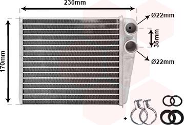 Van Wezel 30006465 - Siltummainis, Salona apsilde www.autospares.lv