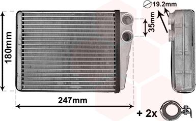 Van Wezel 30006673 - Siltummainis, Salona apsilde www.autospares.lv