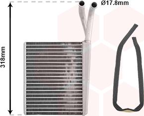 Van Wezel 30006372 - Heat Exchanger, interior heating www.autospares.lv