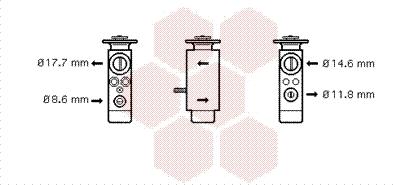 Van Wezel 30001094 - Izplešanās vārsts, Gaisa kond. sistēma www.autospares.lv