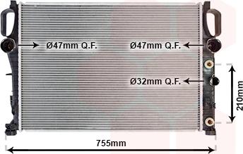 Van Wezel 30002342 - Radiators, Motora dzesēšanas sistēma www.autospares.lv