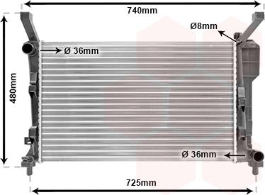 Van Wezel 30002363 - Radiators, Motora dzesēšanas sistēma www.autospares.lv