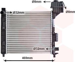 Van Wezel 30002247 - Radiators, Motora dzesēšanas sistēma www.autospares.lv