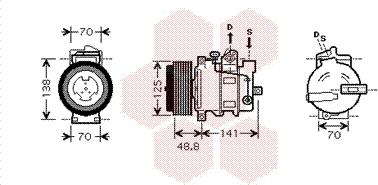 Van Wezel 3000K426 - Kompresors, Gaisa kond. sistēma autospares.lv