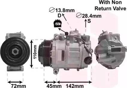 Van Wezel 3000K637 - Kompresors, Gaisa kond. sistēma www.autospares.lv