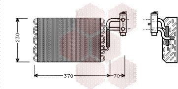 Van Wezel 3000V002 - Iztvaikotājs, Gaisa kondicionēšanas sistēma www.autospares.lv