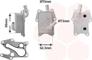 Van Wezel 30013726 - Eļļas radiators, Motoreļļa www.autospares.lv