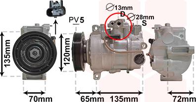 Van Wezel 3001K701 - Kompresors, Gaisa kond. sistēma autospares.lv