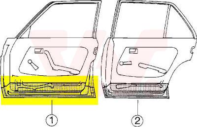 Van Wezel 3010275 - Durvis, Virsbūve www.autospares.lv