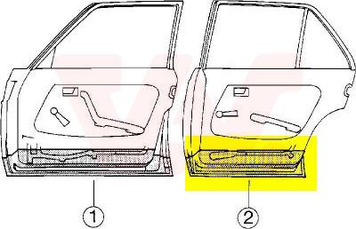 Van Wezel 3010277 - Durvis, Virsbūve www.autospares.lv