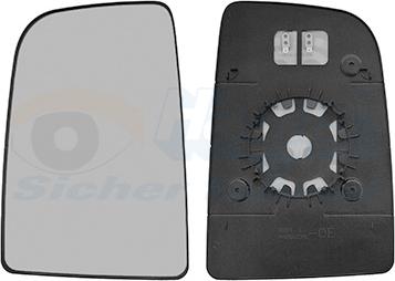 Van Wezel 3083837 - Spoguļstikls, Ārējais atpakaļskata spogulis www.autospares.lv