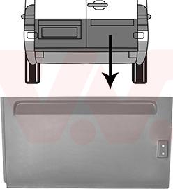 Van Wezel 3075150 - Aizmugurējās durvis www.autospares.lv