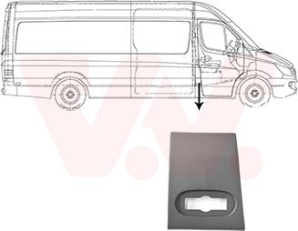 Van Wezel 3077418 - Trim / Protective Strip, sidewall www.autospares.lv