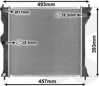 Van Wezel 32002243 - Radiators, Motora dzesēšanas sistēma www.autospares.lv