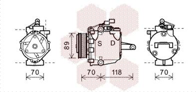 Van Wezel 3200K224 - Kompresors, Gaisa kond. sistēma www.autospares.lv