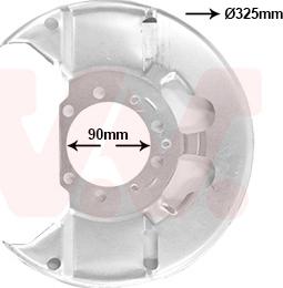 Van Wezel 3768371 - Dubļu sargs, Bremžu disks www.autospares.lv