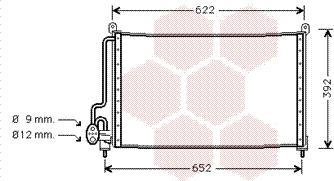 Van Wezel 37005229 - Kondensators, Gaisa kond. sistēma autospares.lv