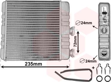 Van Wezel 37006321 - Siltummainis, Salona apsilde www.autospares.lv