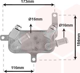 Van Wezel 37003698 - Eļļas radiators, Automātiskā pārnesumkārba www.autospares.lv