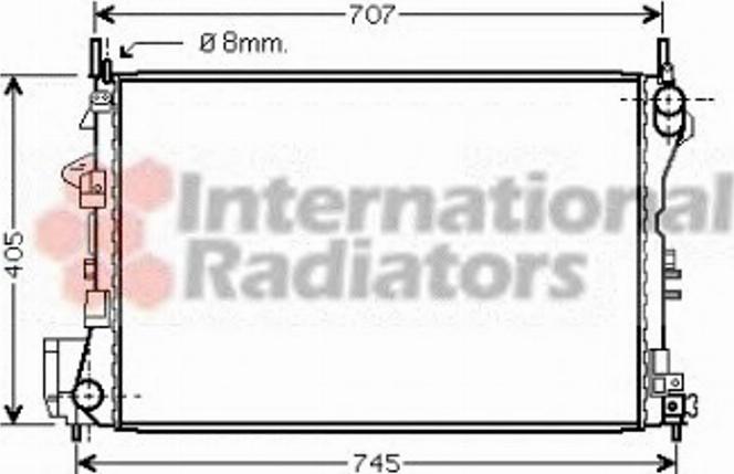 Van Wezel 37002339 - Radiators, Motora dzesēšanas sistēma www.autospares.lv