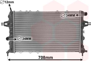 Van Wezel 37002293 - Radiators, Motora dzesēšanas sistēma www.autospares.lv