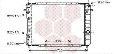 Van Wezel 37002249 - Radiators, Motora dzesēšanas sistēma www.autospares.lv