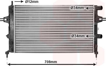 Van Wezel 37002255 - Radiators, Motora dzesēšanas sistēma www.autospares.lv