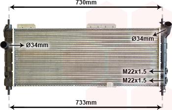 Van Wezel 37002203 - Radiators, Motora dzesēšanas sistēma www.autospares.lv