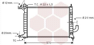 Van Wezel 37002221 - Radiators, Motora dzesēšanas sistēma www.autospares.lv