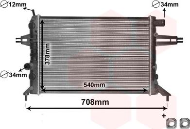 Van Wezel 37002272 - Radiators, Motora dzesēšanas sistēma www.autospares.lv